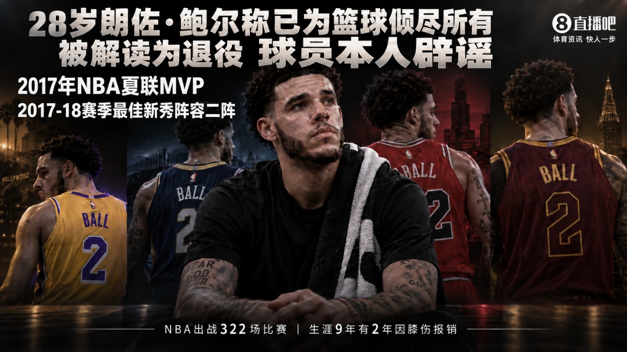 28岁朗佐·鲍尔称已为篮球倾尽所有 被解读为退役 遭球员本人辟谣